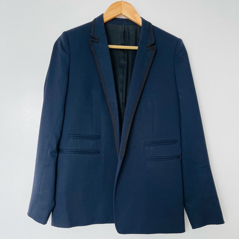 The Kooples Navy Blue Wool Jacket Size 36